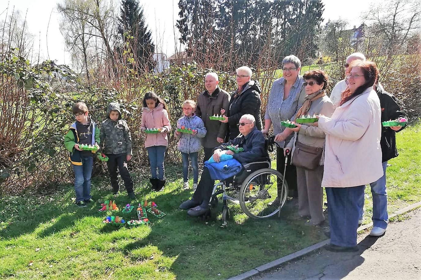 Gruppenbild an Ostern
